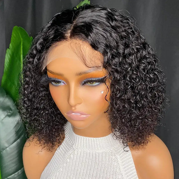 Short Bob Wigs Deep Wave 100% Brazilian Virgin Human Hair Wig