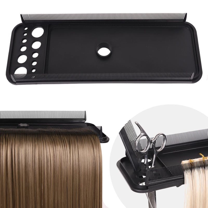 Double-Side Teeth Extension Display Tray Multifunction Hair Tray For Wig Stand