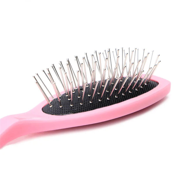 D0AB Professional Anti Static Steel Comb Brush For Wig Hair Extensions Training for H