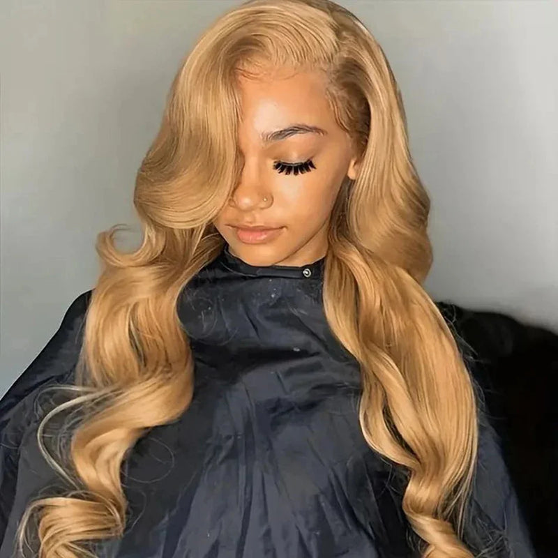 Transparent Honey Blonde Lace Front Wigs | Human Hair Wigs