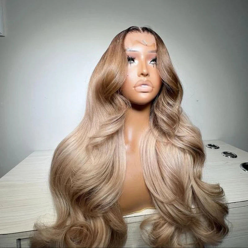 100% Braizlian Human Hair HD Transparent Lace Frontal Wigs