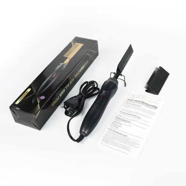 2 in 1 Hot Comb Straightener for Wigs Straightening Brush El