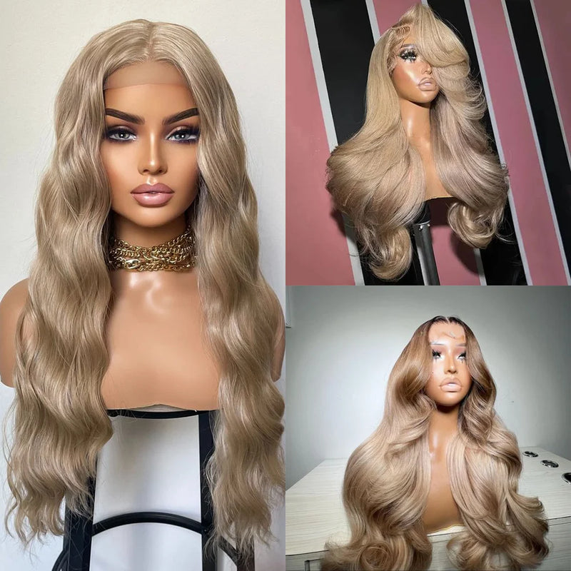 100% Braizlian Human Hair HD Transparent Lace Frontal Wigs