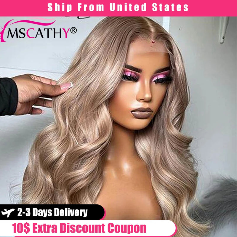 100% Braizlian Human Hair HD Transparent Lace Frontal Wigs