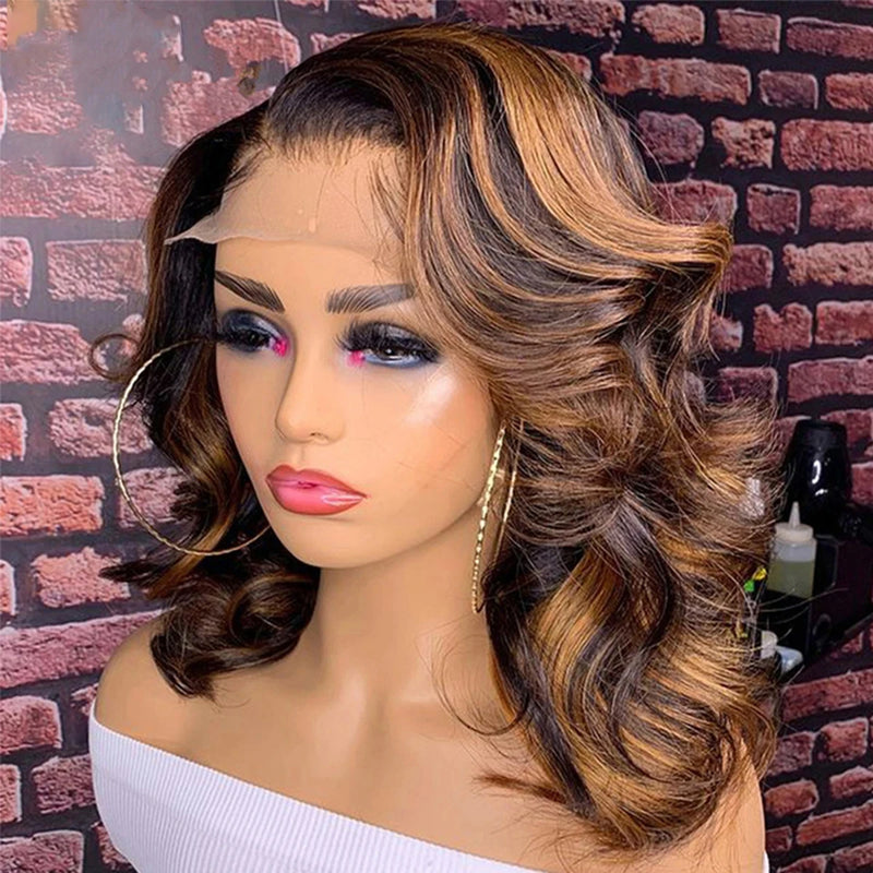 Honey Blonde 13X6 Transparent Lace Frontal Wig