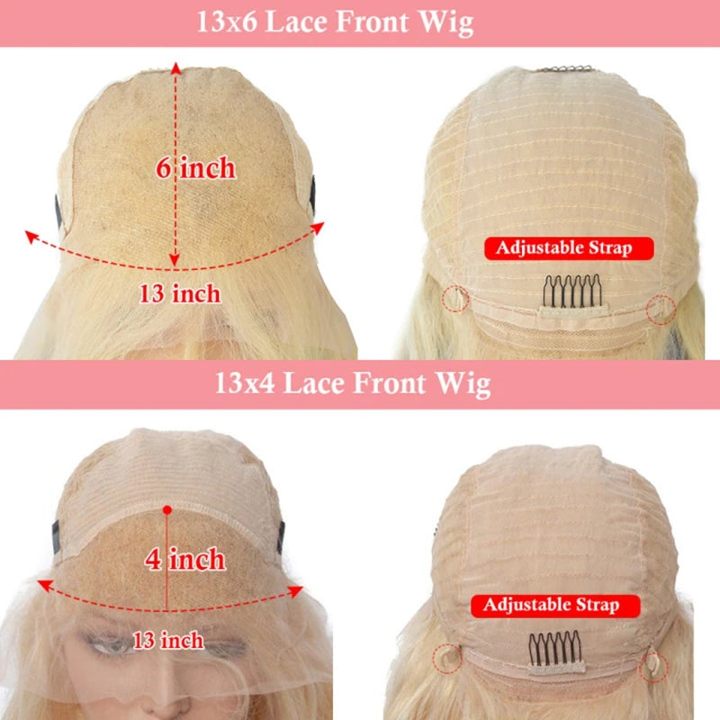 Christmas Ash Blonde Body Wave 100% Human Hair Wig | Lace Front Remy Wigs